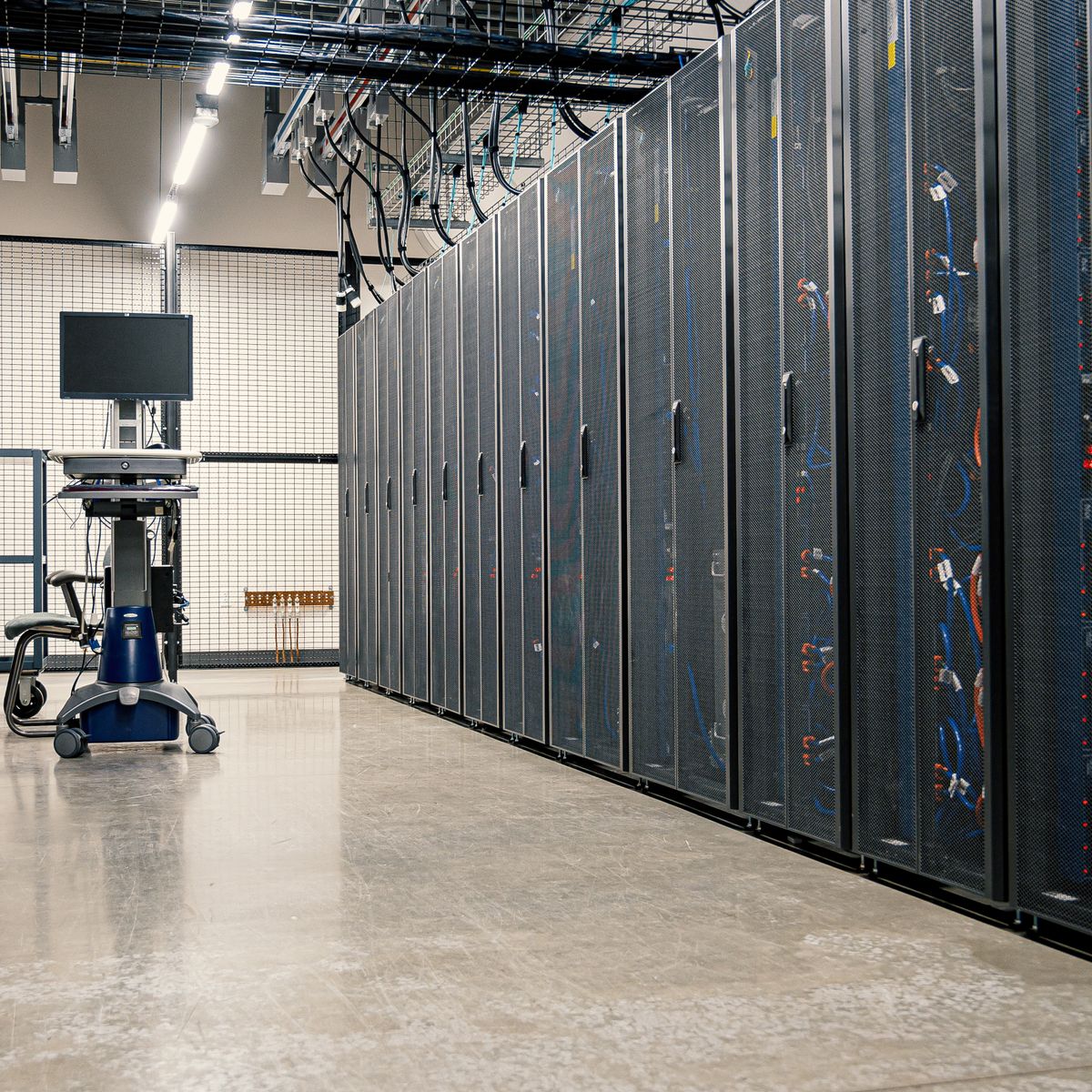 Server rack in un moderno data center